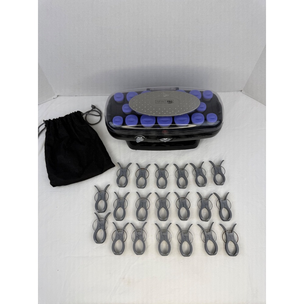InfinitiPro Conair Secret Curl Hot Roller Set 20 Silicone Rollers HS41R Purple
